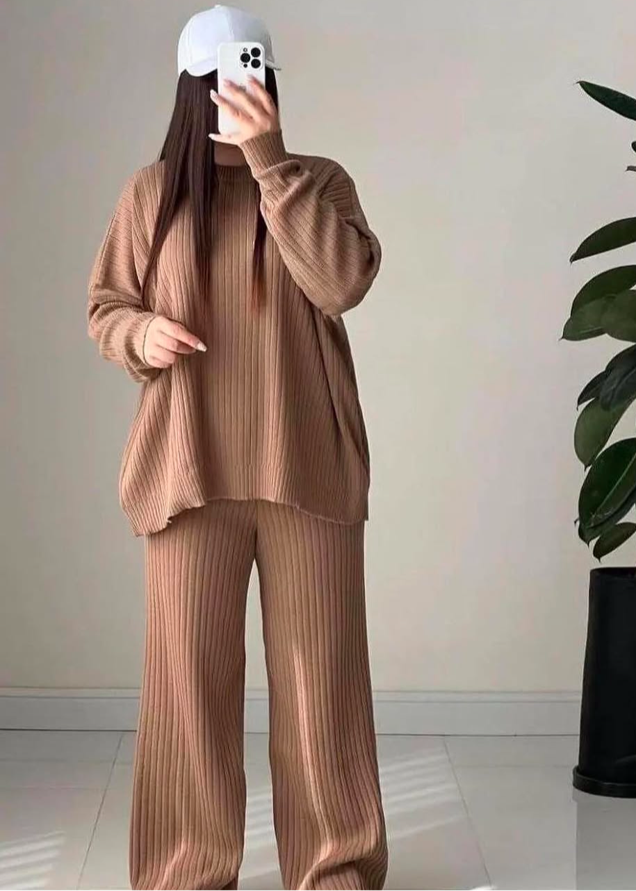 Drop Round Neck Two-Piece