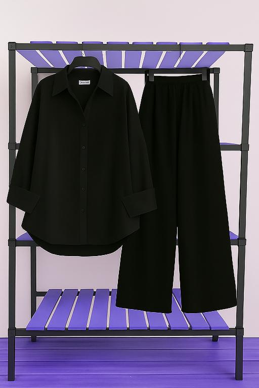 Black Shirt & Black Pant Set