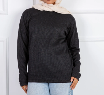 Drop round neck