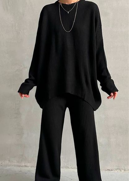 Drop Round Neck Two-Piece