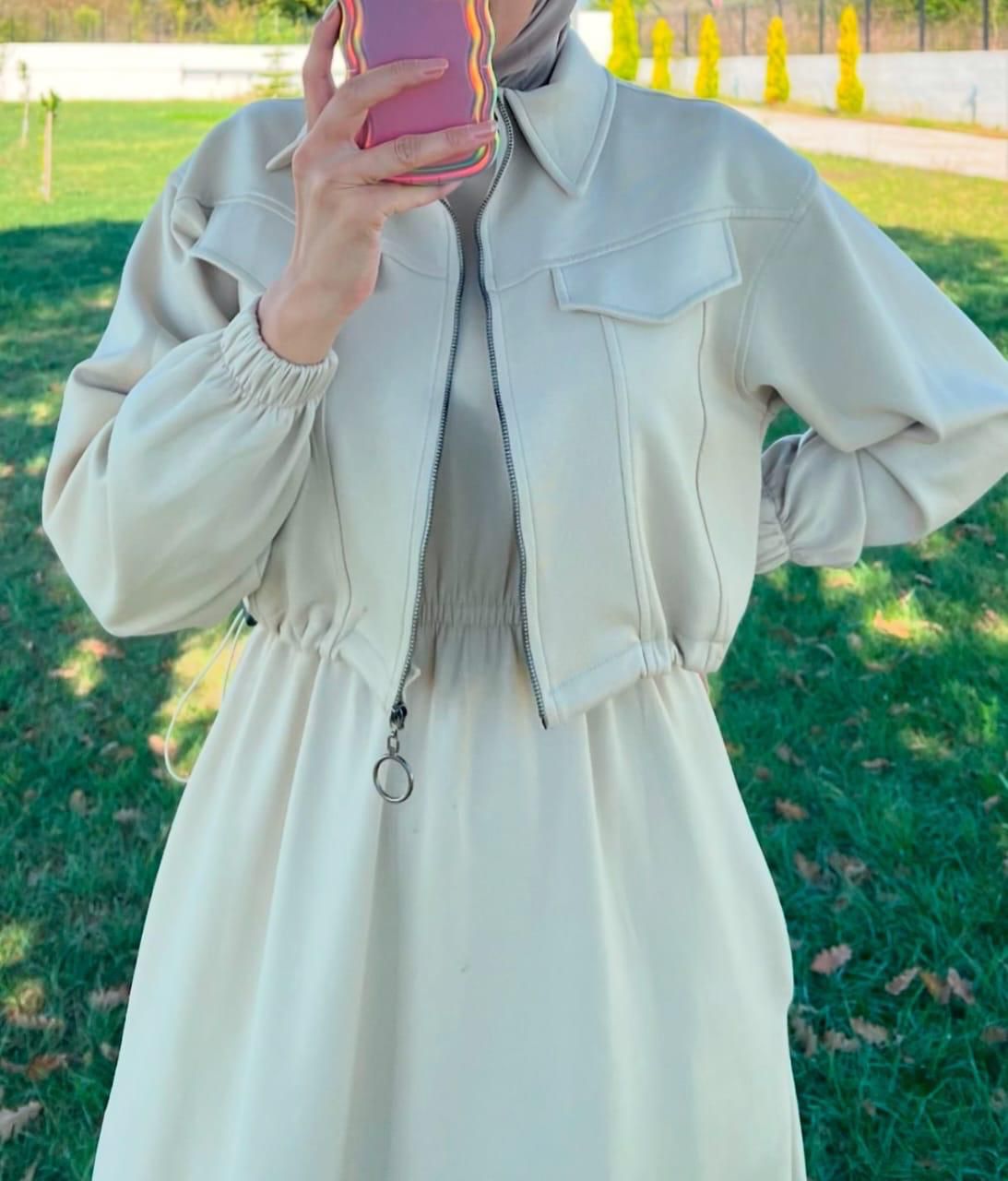 Utility Zip Maxi Dress