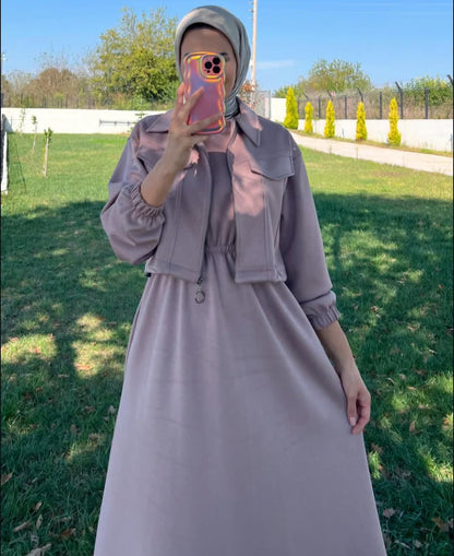 Utility Zip Maxi Dress