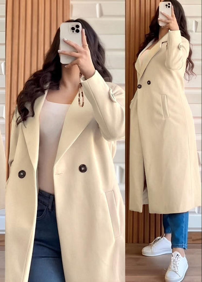 Longline Double Breasted Winter Coat