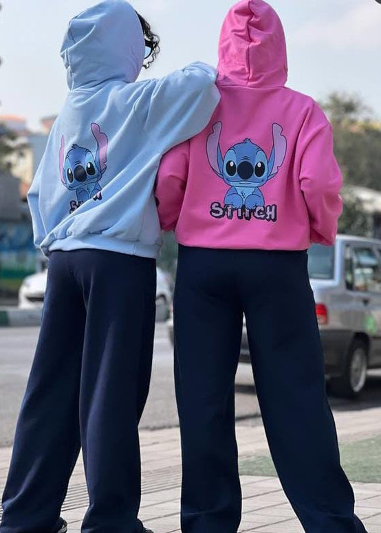Stitch Streetwear Oversized Hoodie & Jogger Set
