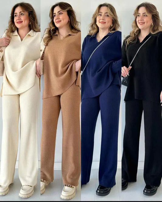 Batwing V-Collar Style Turkish Lawn 2-Pcs Stiched Co-Ord Set.