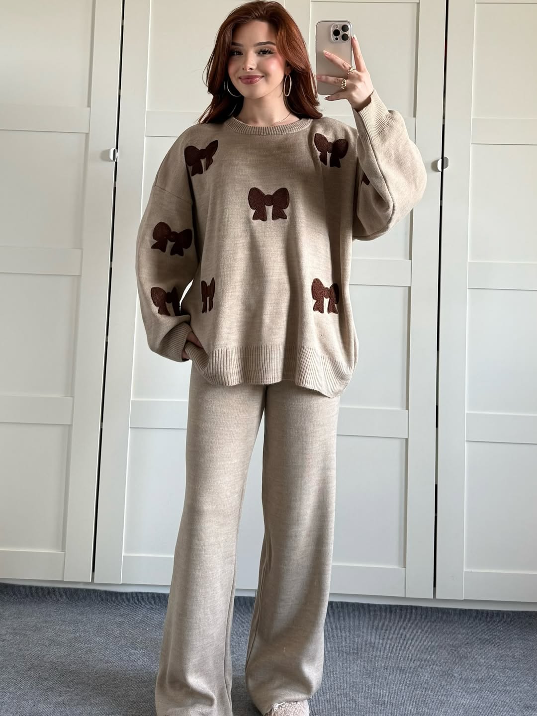 Velvet Bow Luxe Fleece Co-ord Set