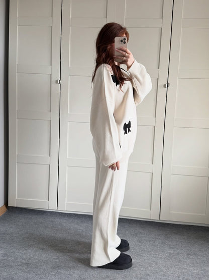 Velvet Bow Luxe Fleece Co-ord Set