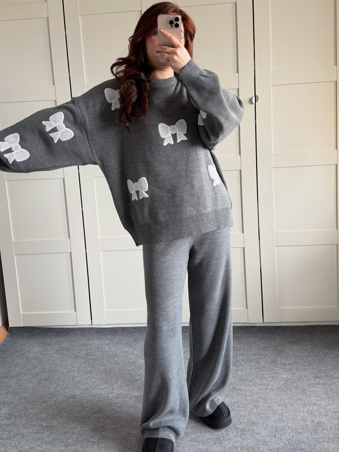 Velvet Bow Luxe Fleece Co-ord Set