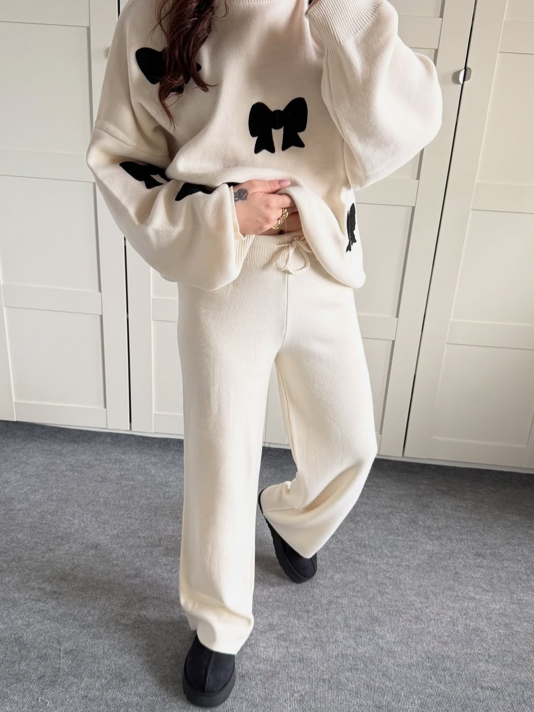 Velvet Bow Luxe Fleece Co-ord Set