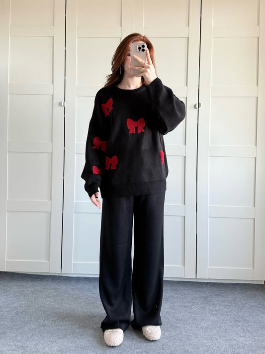 Velvet Bow Luxe Fleece Co-ord Set