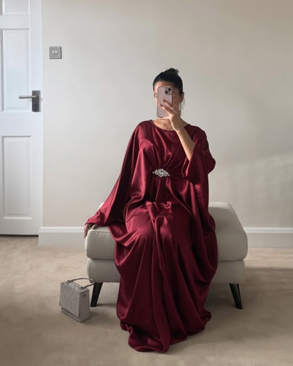 Sapphire Sparkle Embellished Evening Gown