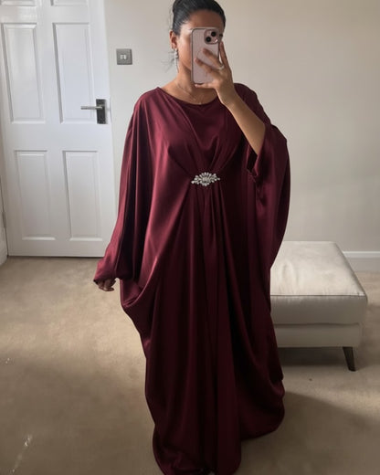 Sapphire Sparkle Embellished Evening Gown