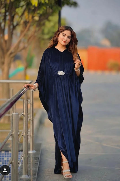 Royal Velvet Embellished Kaftan
