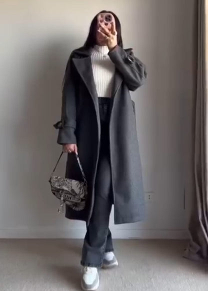 Longline Double Breasted Winter Coat