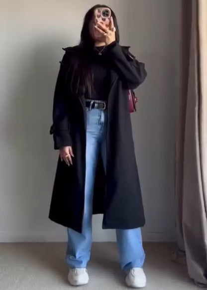 Longline Double Breasted Winter Coat